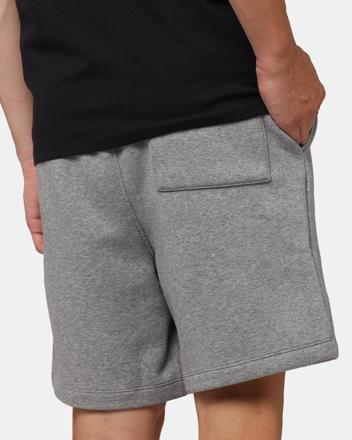 Effortless Look stain resistant coating Jordan Brooklyn Fleece Shorts Carbon Heather/White