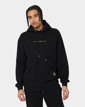 Last Kings Cargo Hoodie Black suitable for outdoor adventures Eco - friendly