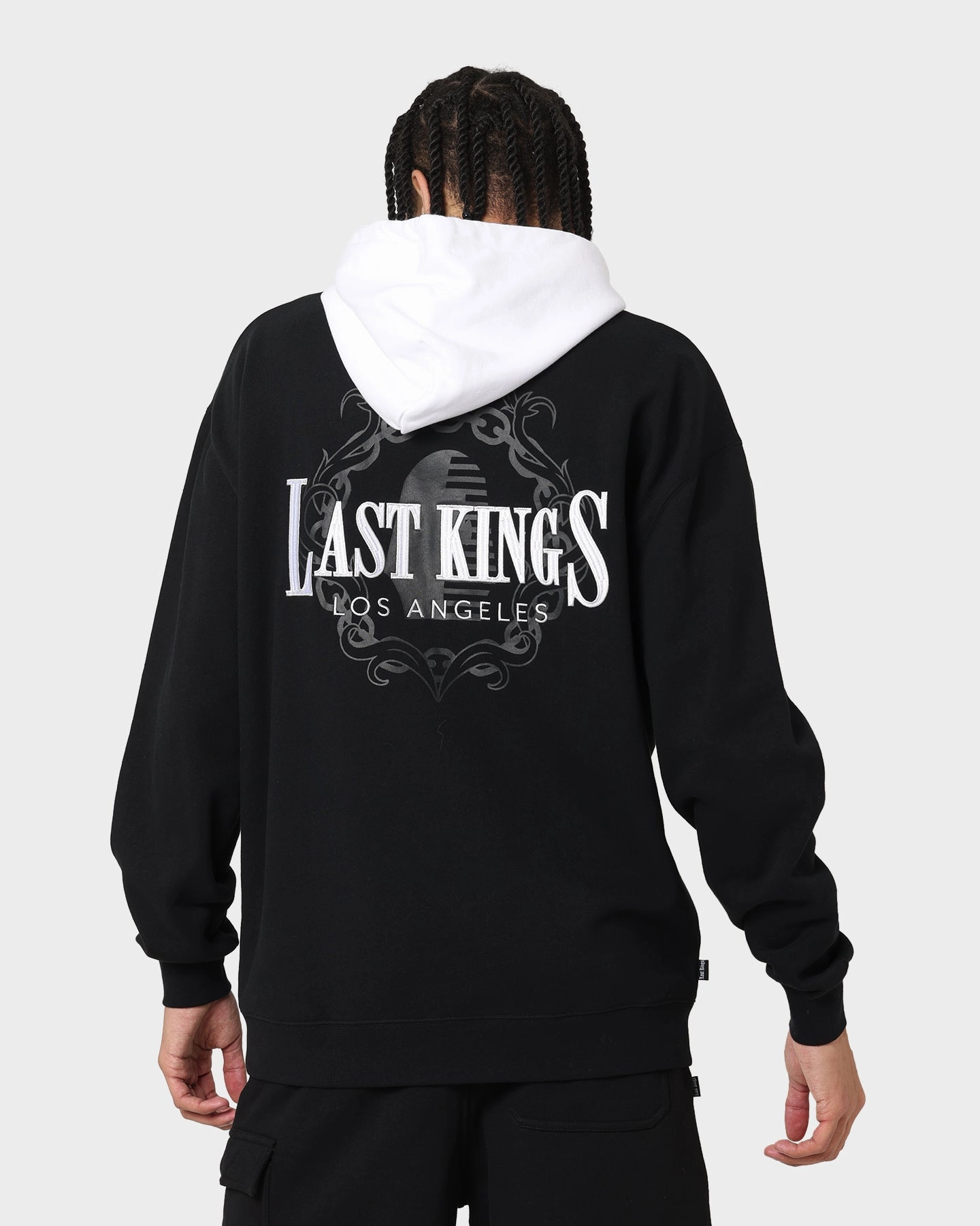 Last Kings Divergence Hoodie Black/White Mindfulness half-zip