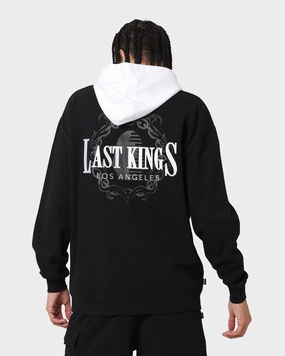 Last Kings Divergence Hoodie Black/White Mindfulness half-zip