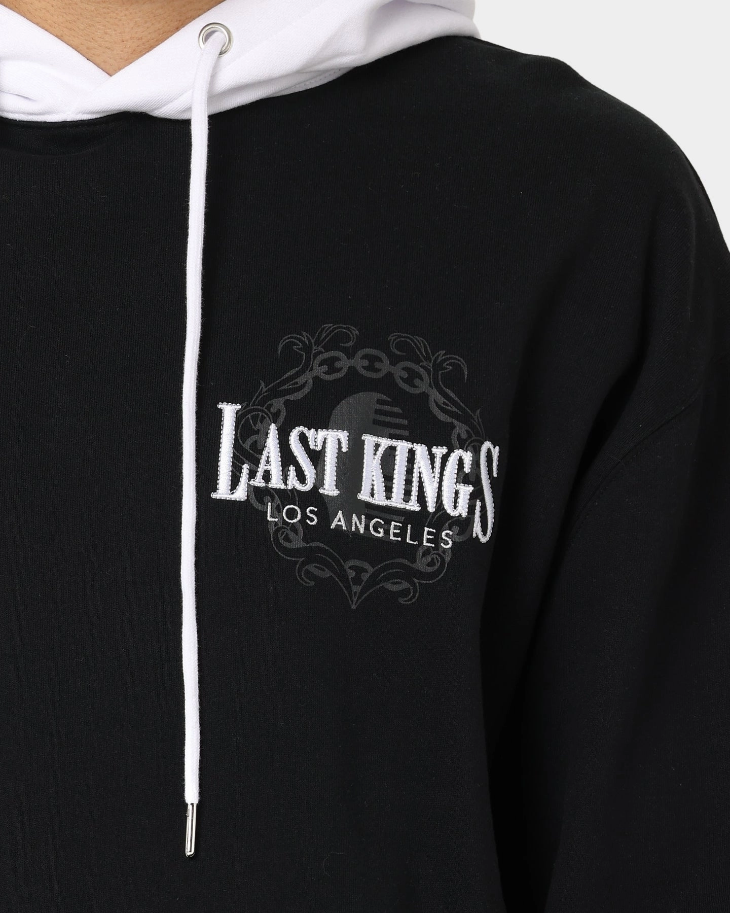 mountain vacation Last Kings Divergence Hoodie Black/White