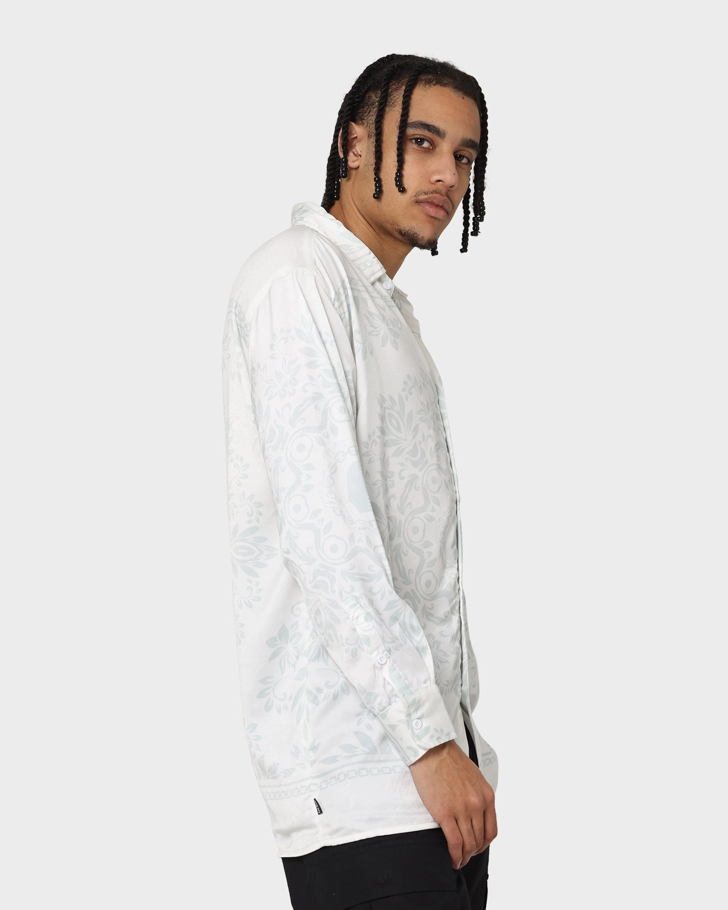 Last Kings Floridian Long Sleeve Button Up White Unisex Option Classic Style