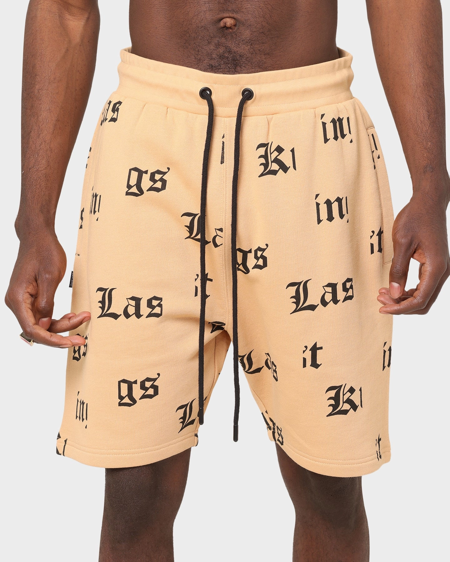 Sporty Look Retroreflective Accents Last Kings Fragment Sweat Shorts Sand