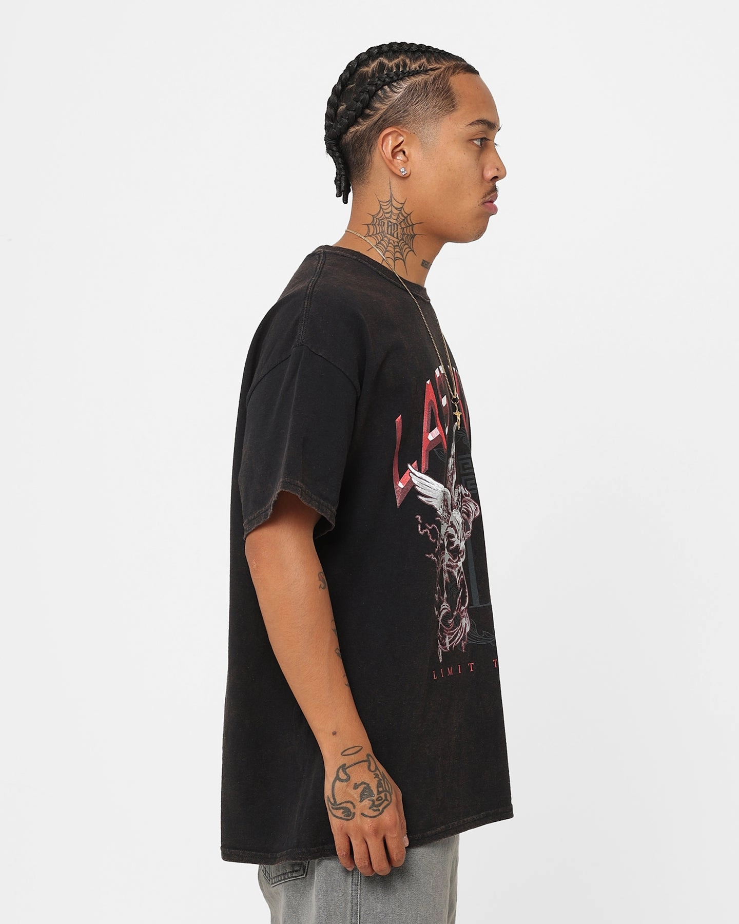 Timeless Fit Last Kings Limit The Fear T-Shirt Vintage Black