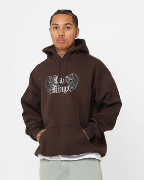 Warm Layer Last Kings Panther Hoodie Brown