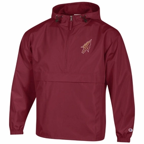 Champion Men's Arrowhead Logo Packable Jacket - Garnet Travel Street Style