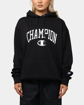 sun resistant Champion Rochester Graphic Hoodie Black