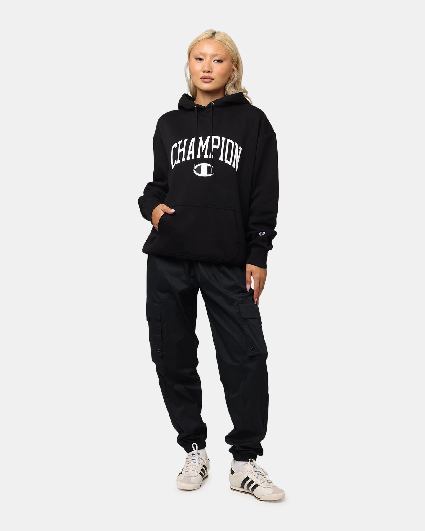 Champion Rochester Graphic Hoodie Black Announce
