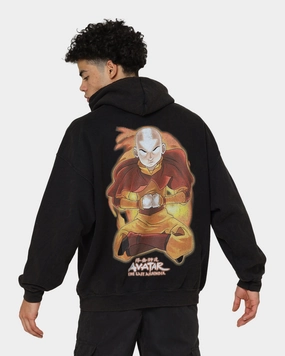 Goat Crew X Avatar: Aang Fire Vintage Hoodie Washed Black Picture