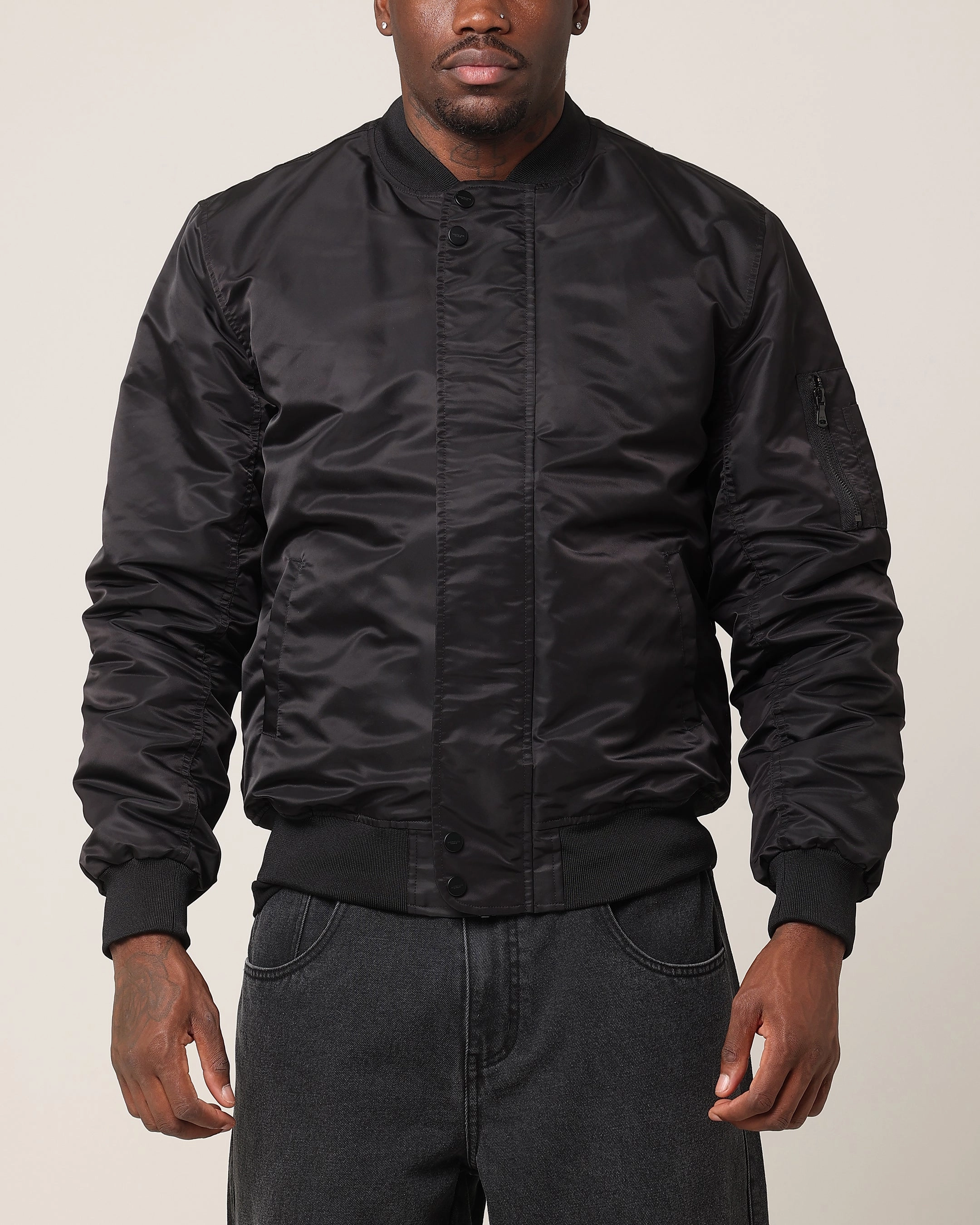 Saint Morta Cambronne V2 Bomber Jacket Black/Black Rugged Outer Shell