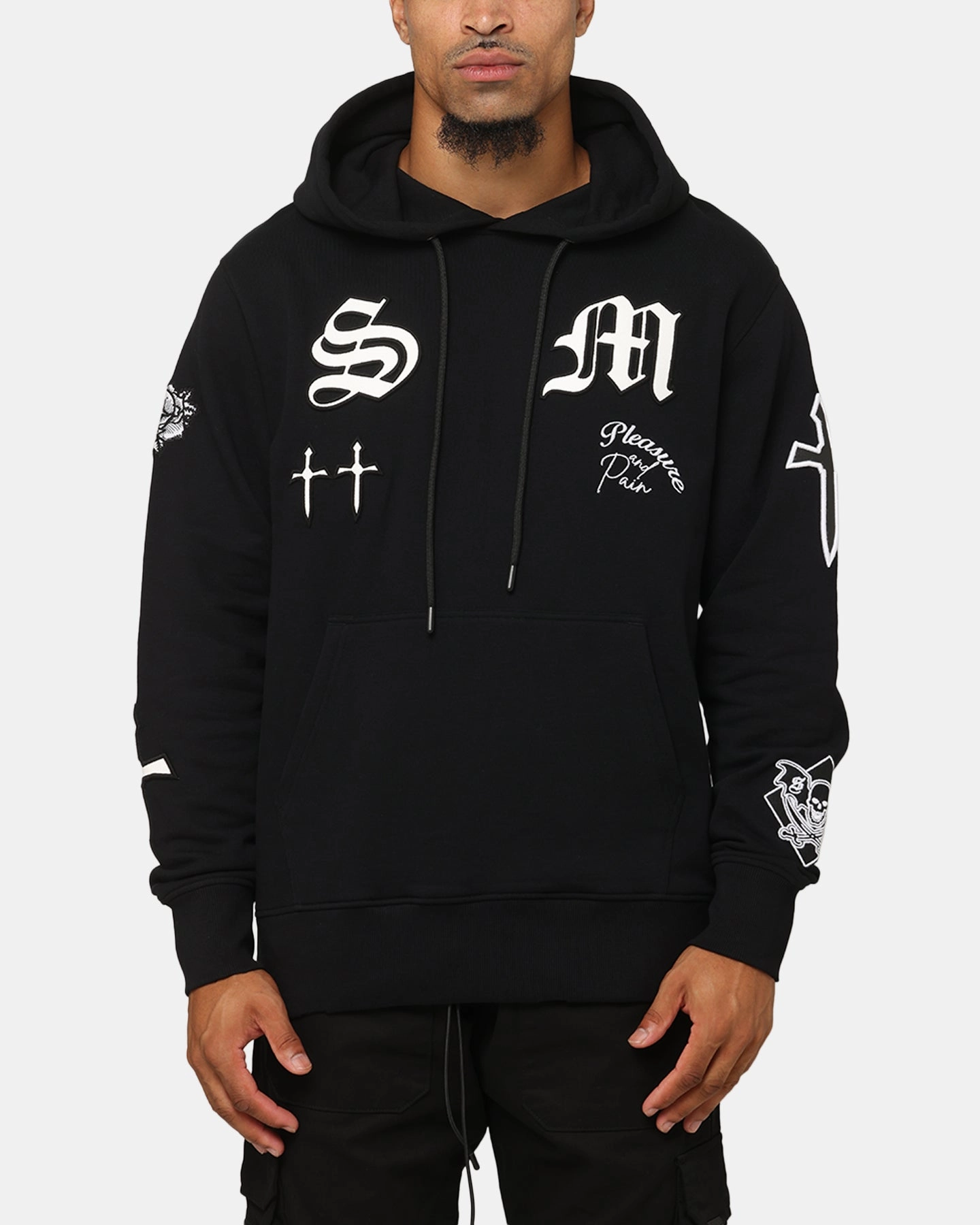 Saint Morta Graveyard V2 Hoodie Black/White Inventory