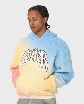 WeightDispersing Padding Stretchable Fabric Loiter Sherpa Hoodie Multi-Coloured