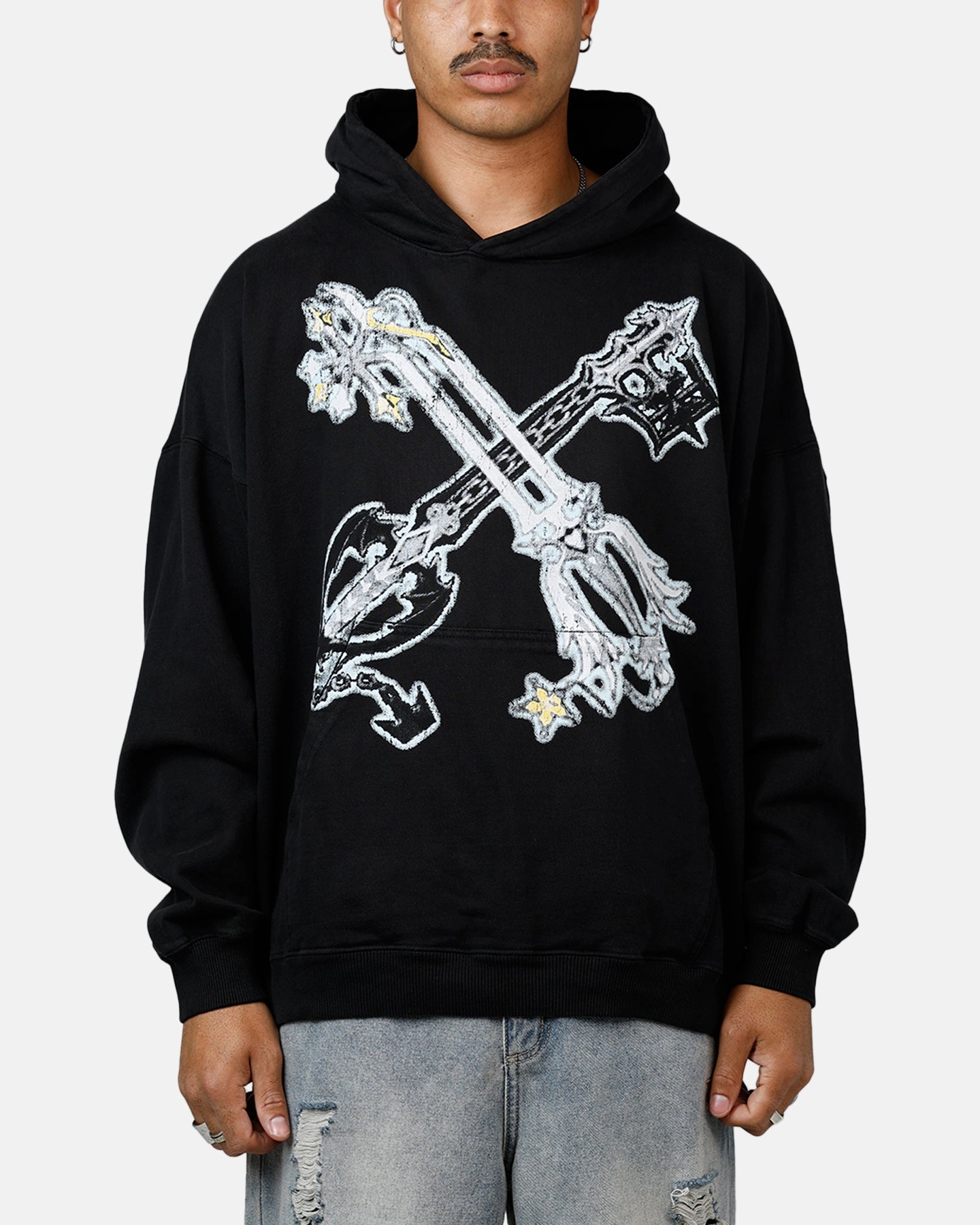 Goat Crew Disney Kingdom Hearts Roxas Premium Hoodie Black family gathering