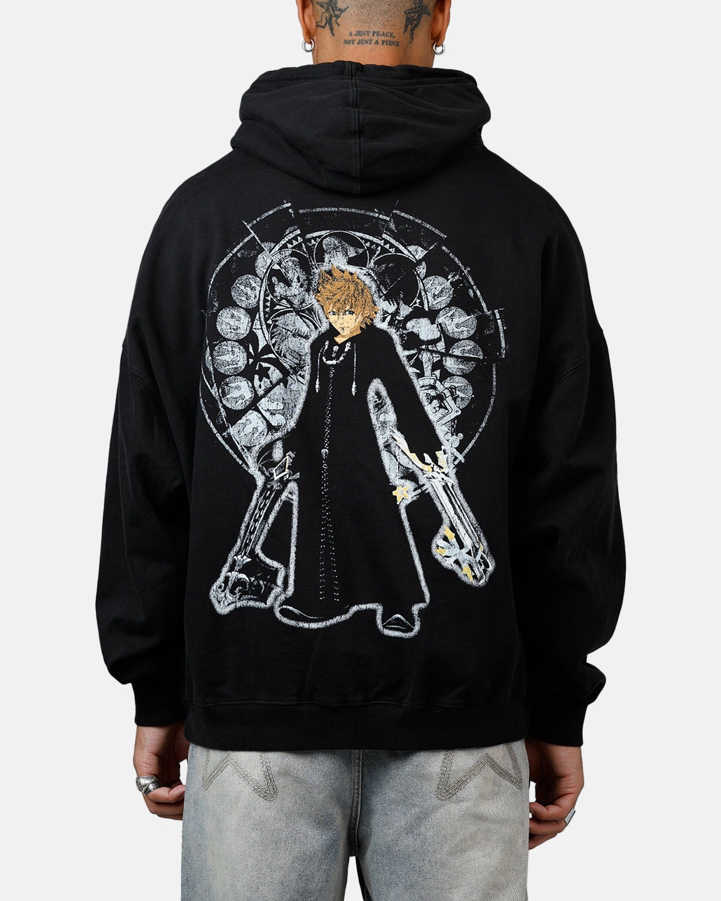 Goat Crew Disney Kingdom Hearts Roxas Premium Hoodie Black Windproof Design