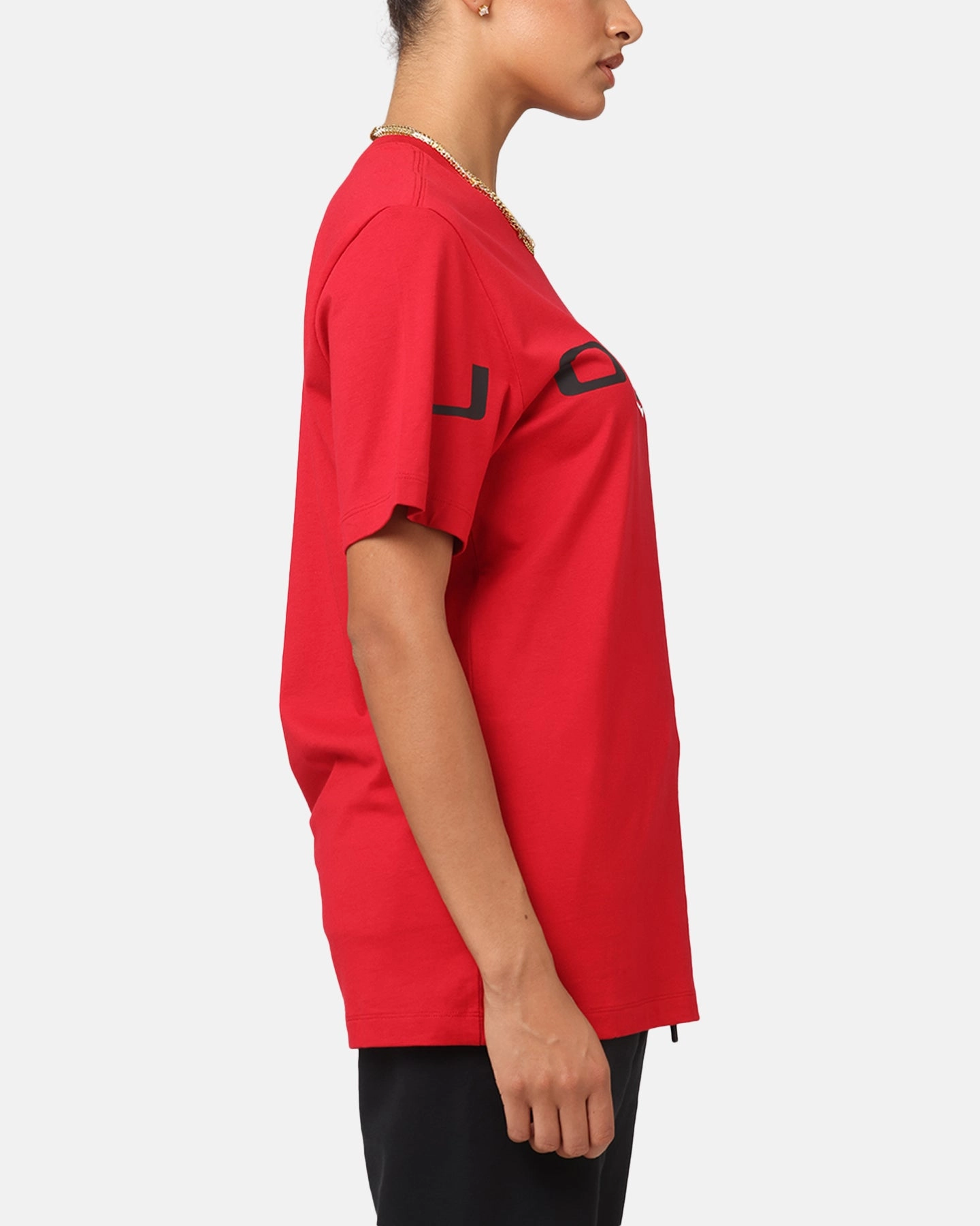 Jordan Air Stretch Crewneck T-Shirt Gym Red/Black/White Relaxed Armhole Cut Beachwear