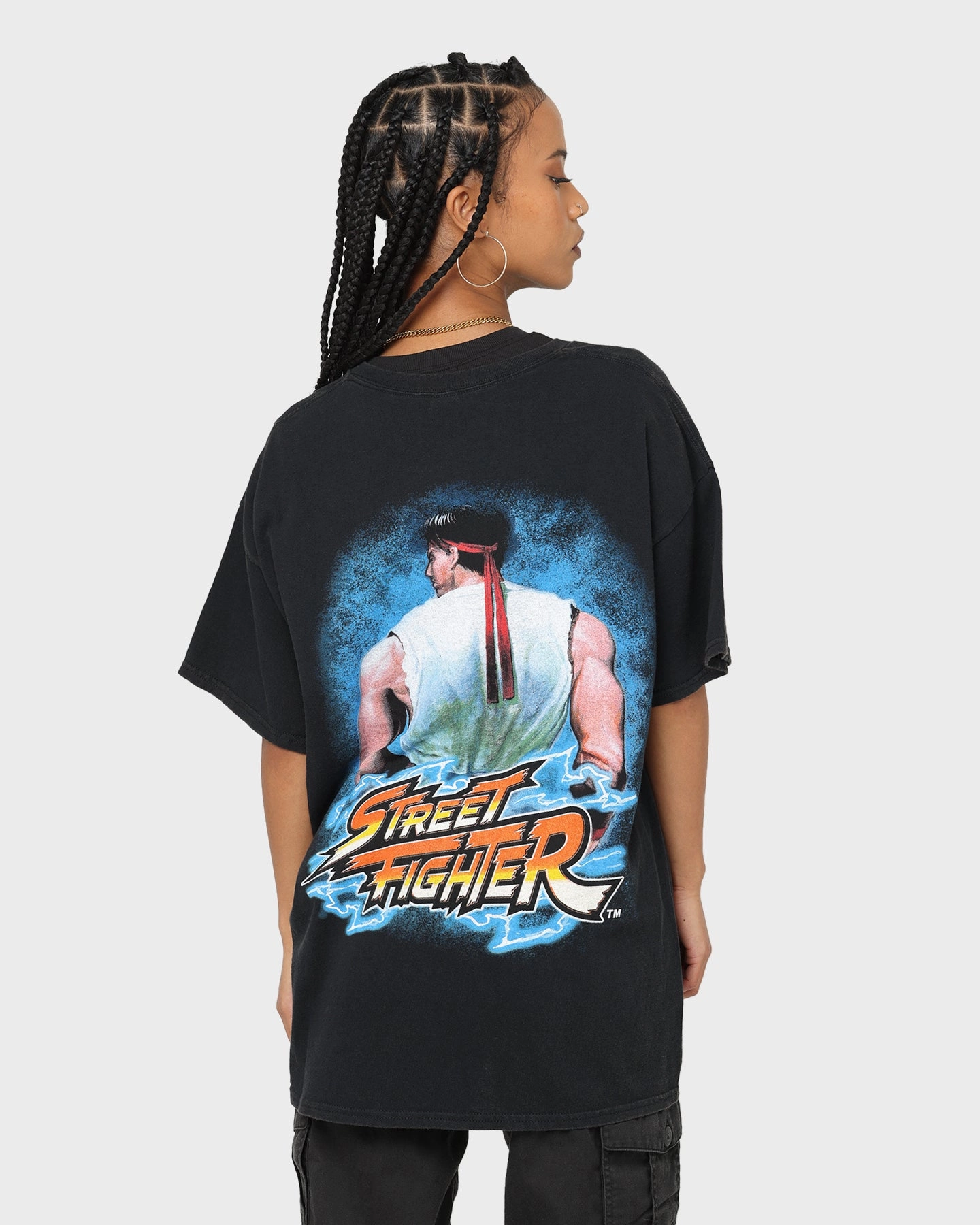 Goat Crew X Street Fighter Ryu Vintage T-Shirt Black Wash Weekend Style
