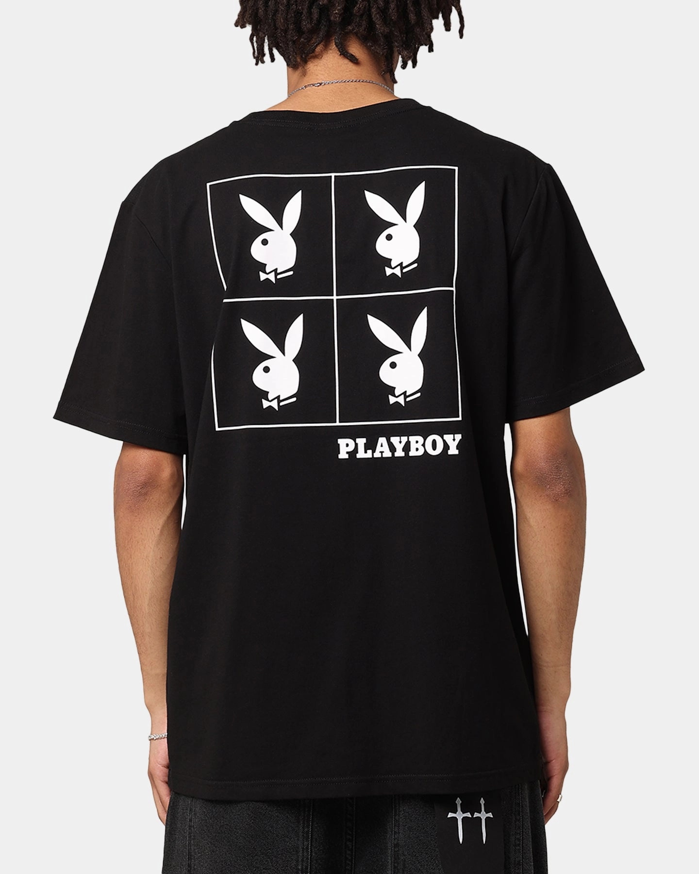 Playboy RDH Squared T-Shirt Black Casual Comfort Fit