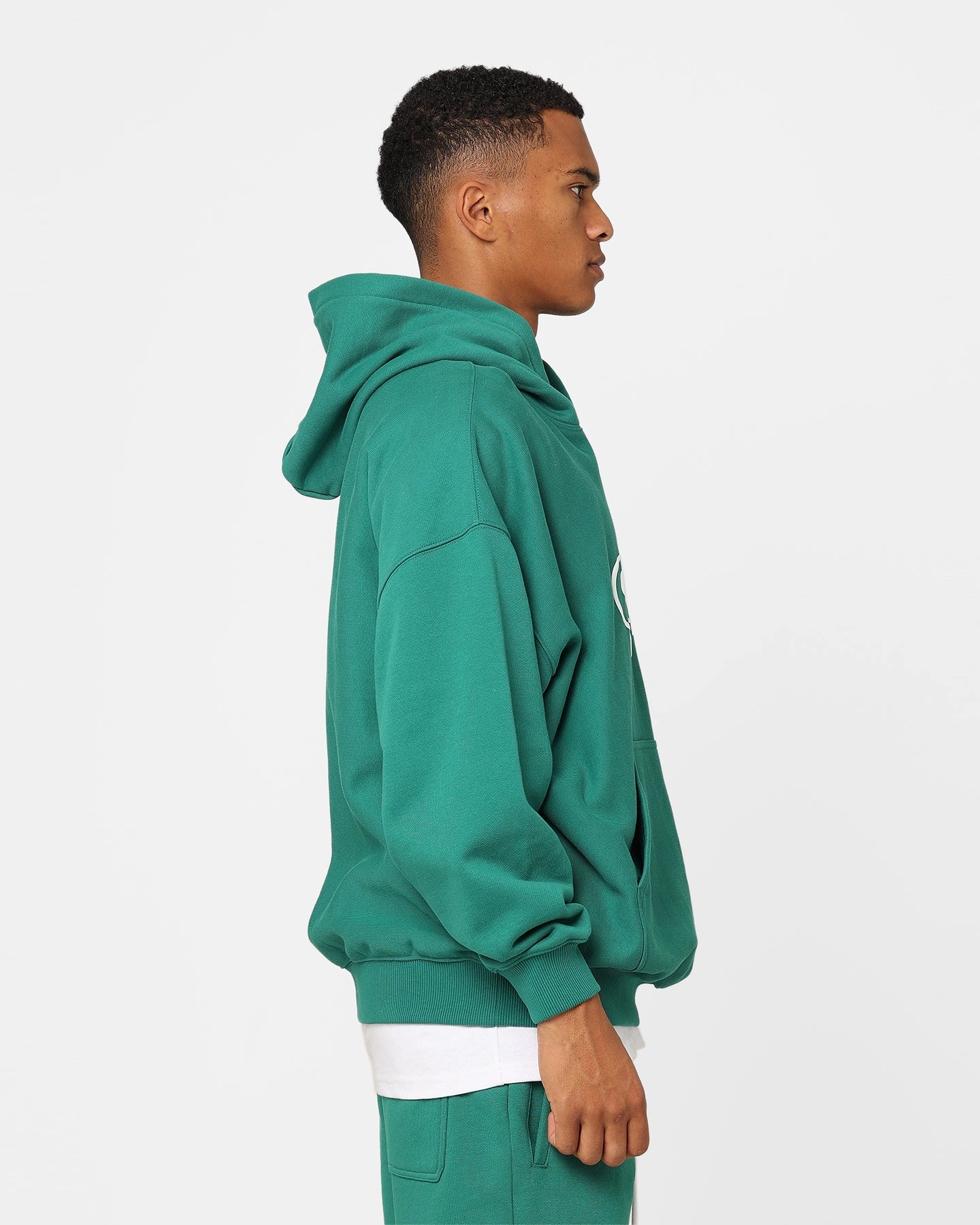 Model Carre 2K Oversized Hoodie Teal