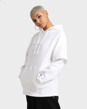 planned purchase Faux Fur Champion Women's Reverse Weave Liquid Layer Hoodie White
