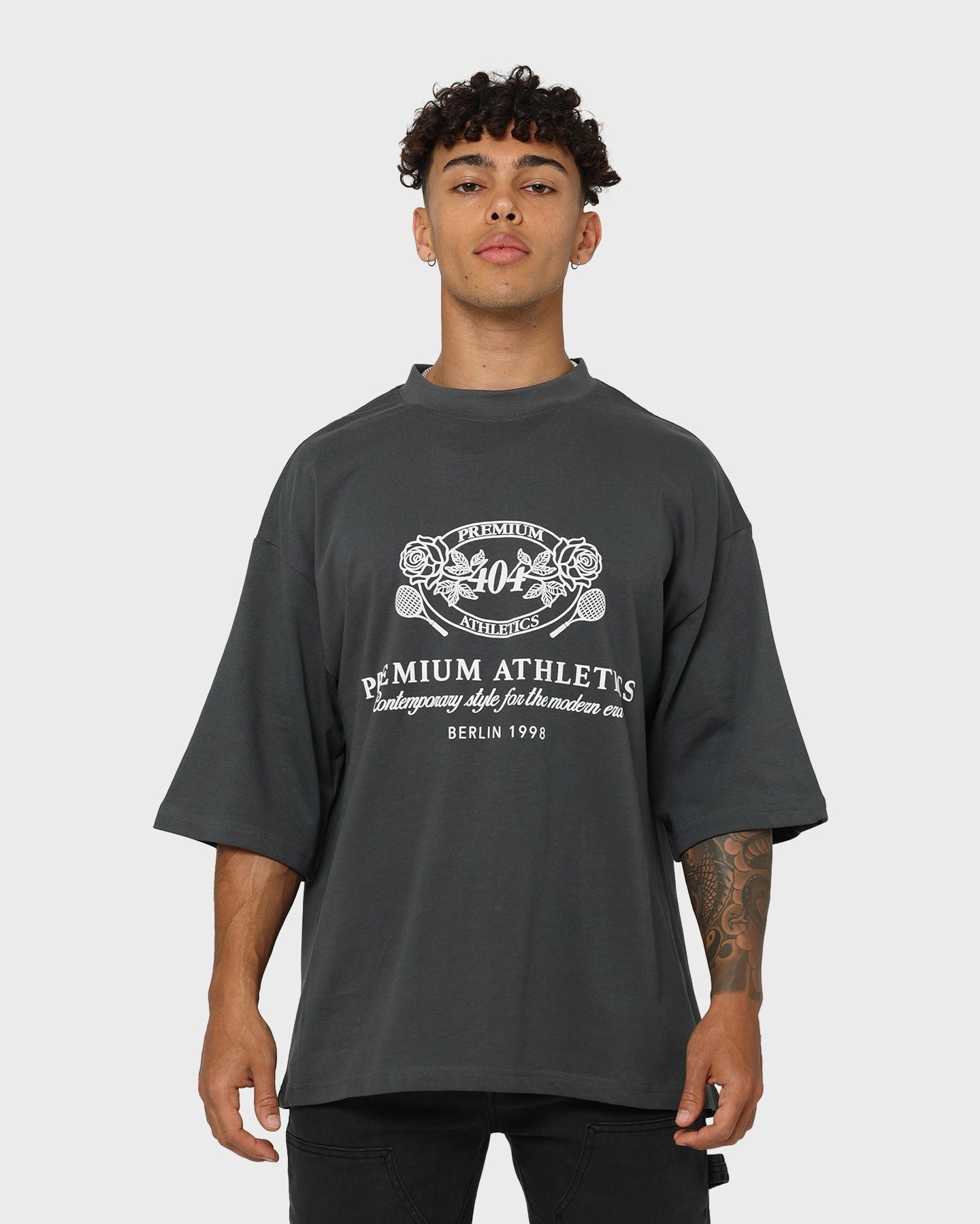 Christmas 404 Premium Athletics Heritage T-Shirt Charcoal