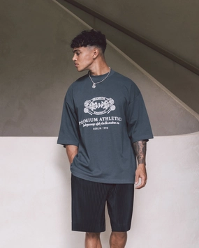 Soft Touch Fit 404 Premium Athletics Heritage T-Shirt Charcoal