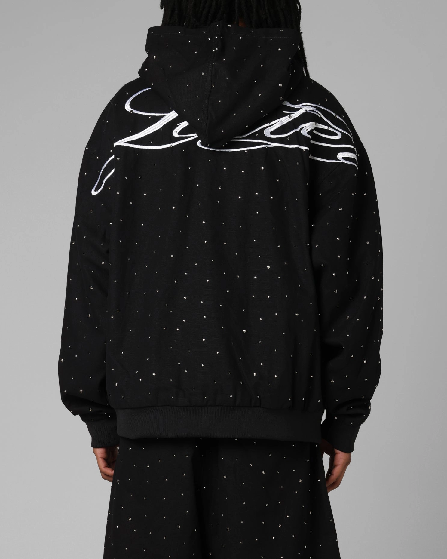 windproof lining Fashion Active Loiter Hail Storm Premium Hoodie Black