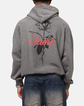Layer Ready Eco - friendly Saint Morta St Valentines Boxy Hoodie Washed Charcoal