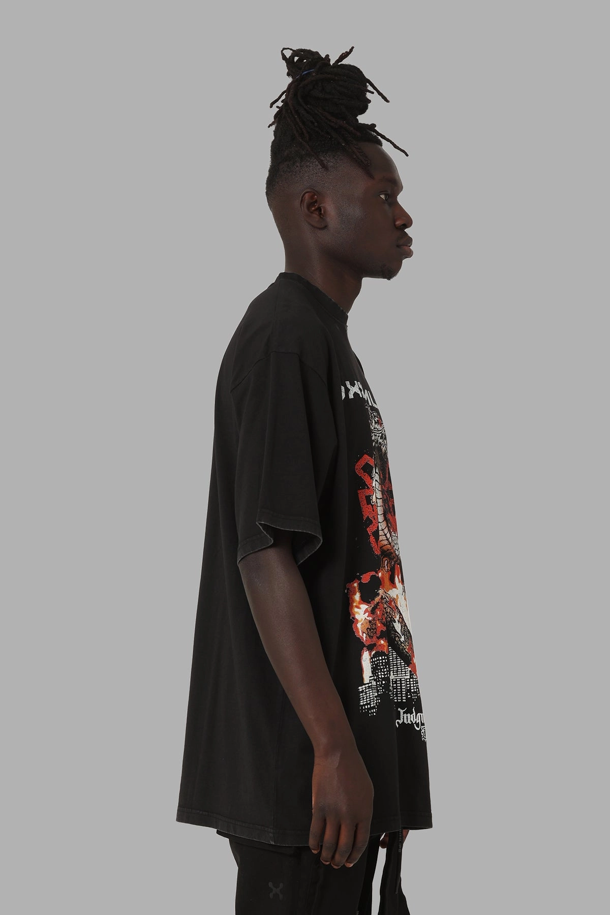 StretchComfortWeave Work efficiency DXXMLife Judgement Day Vintage Baggy T-Shirt Vintage Black