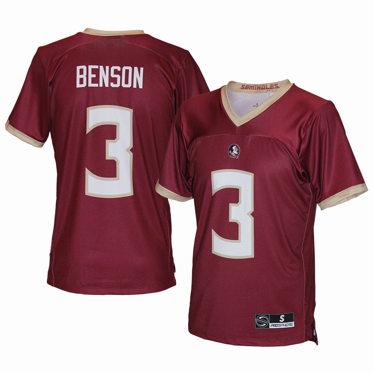 Training Ready Prosphere Adult/Youth Trey Benson #3 Replica Jersey - Garnet