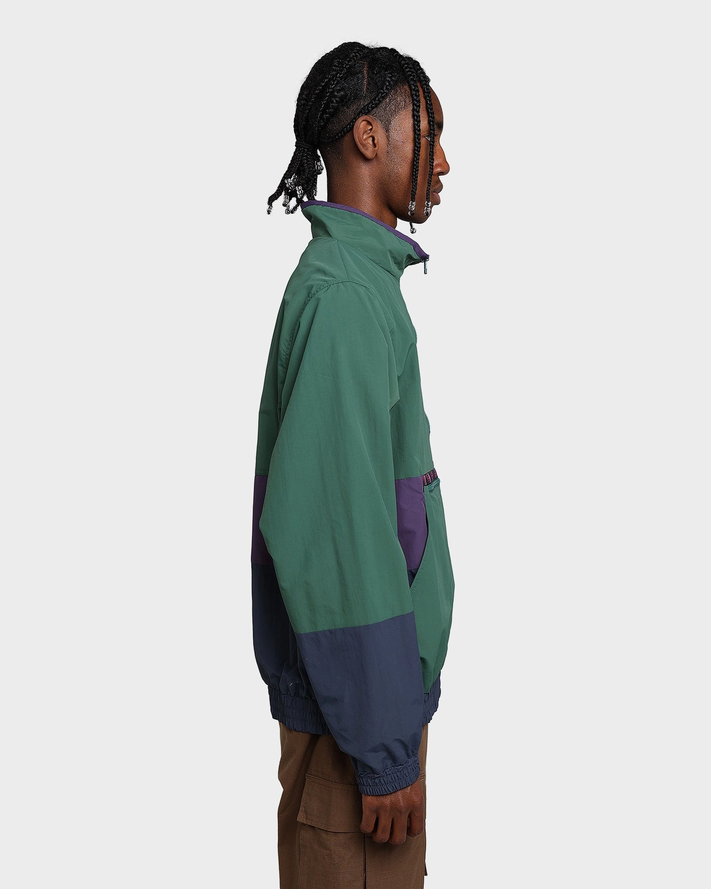 HUF Teton Quarter Zip Anorak Forest Green Class