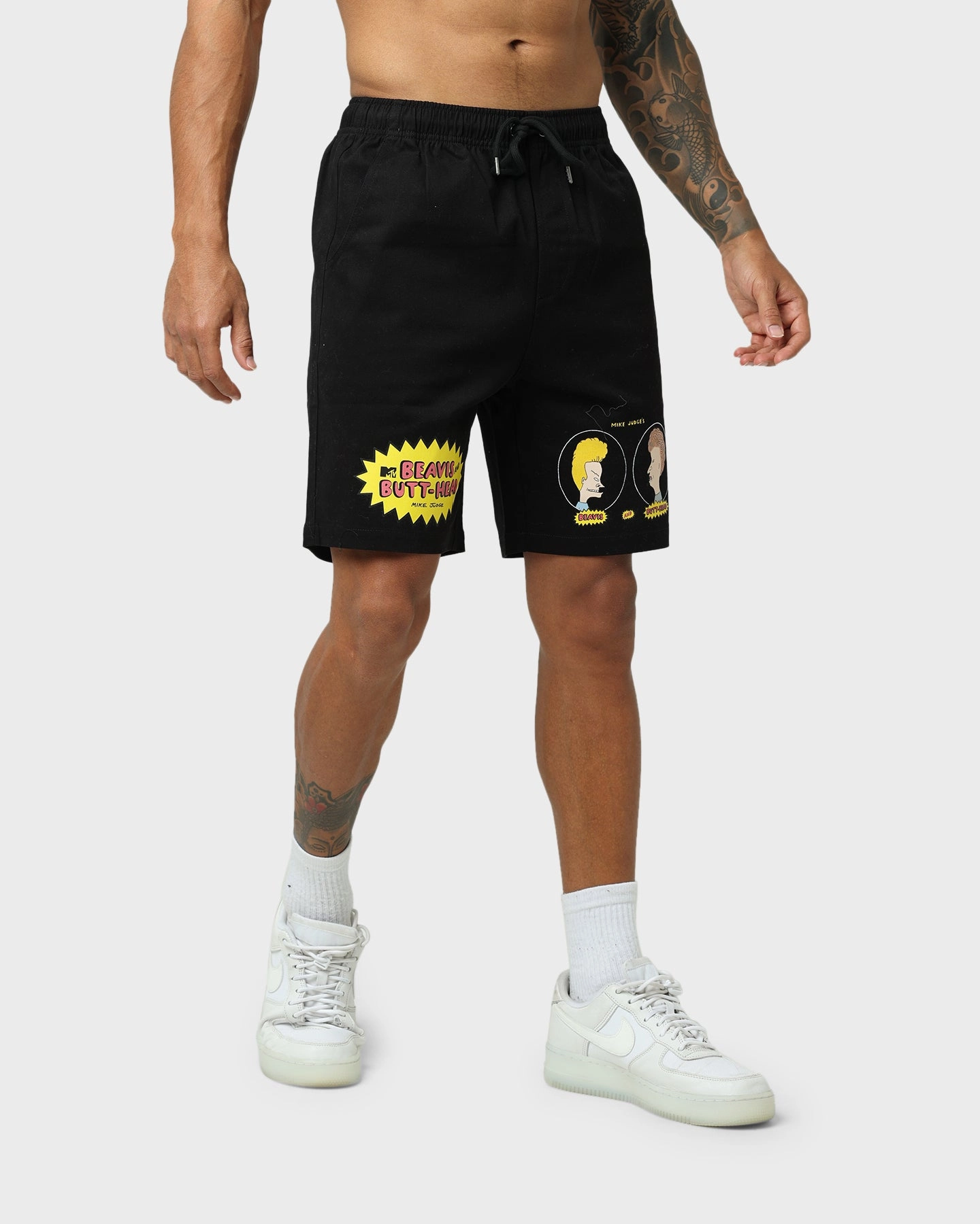 American Thrift American Thrift X Beavis & Butthead Opening Face Shorts Black Classic Comfort