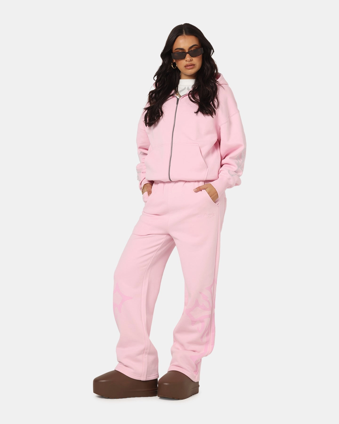 All Season Versatility Ed Hardy Trinity Sweatpants Pink