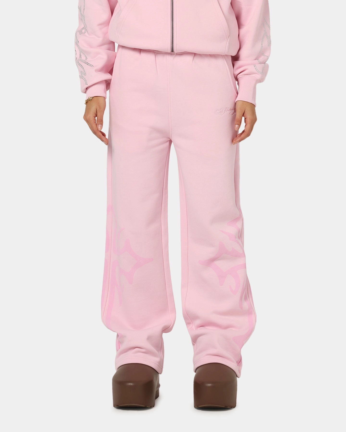 Flattering Design Ed Hardy Trinity Sweatpants Pink