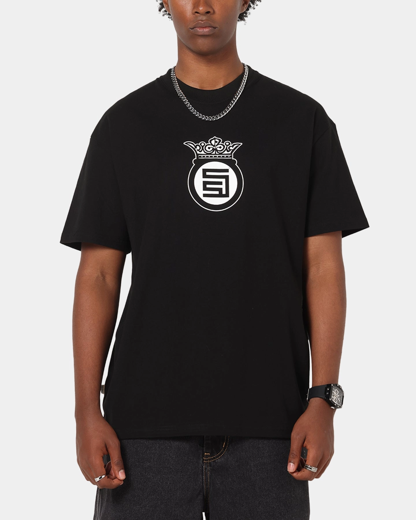 S Double Crown Dot T-Shirt Black Active Wear Outdoor Fashion