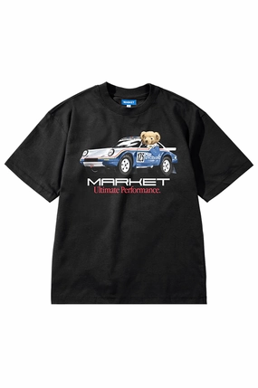 Market Studios Ultimate Rally Bear Tee Pre Shrunk Cotton Casual everyday wear