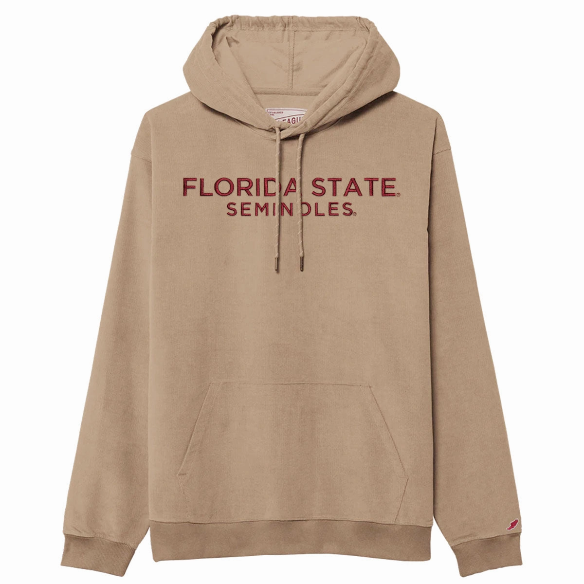 Lounge Wear League Men's Florida State Seminoles Corded Hood - Khaki