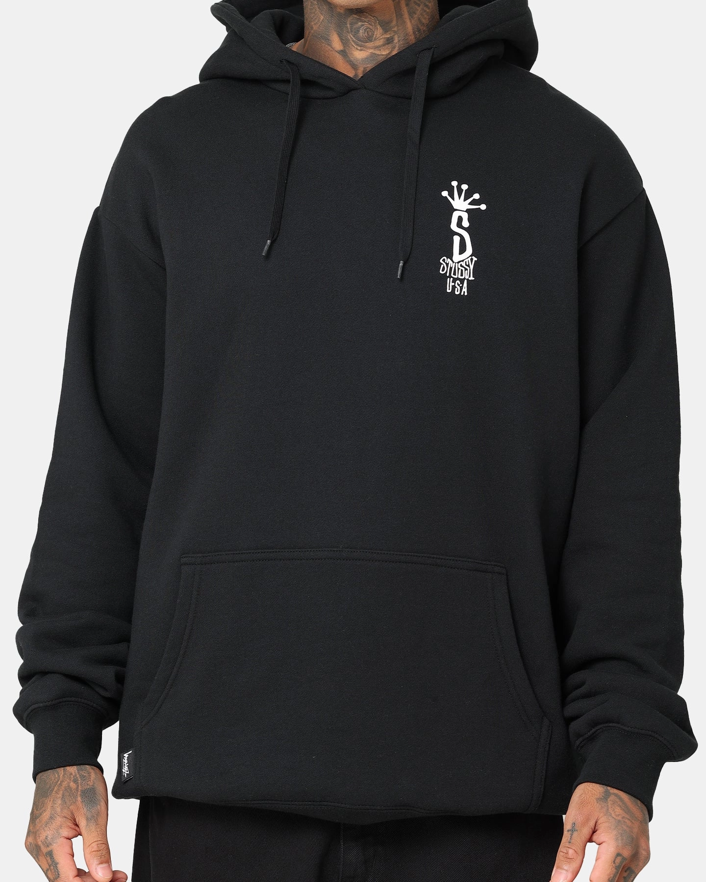 Neutral Style Moisture wicking Stussy Big S LCB Hoodie Black