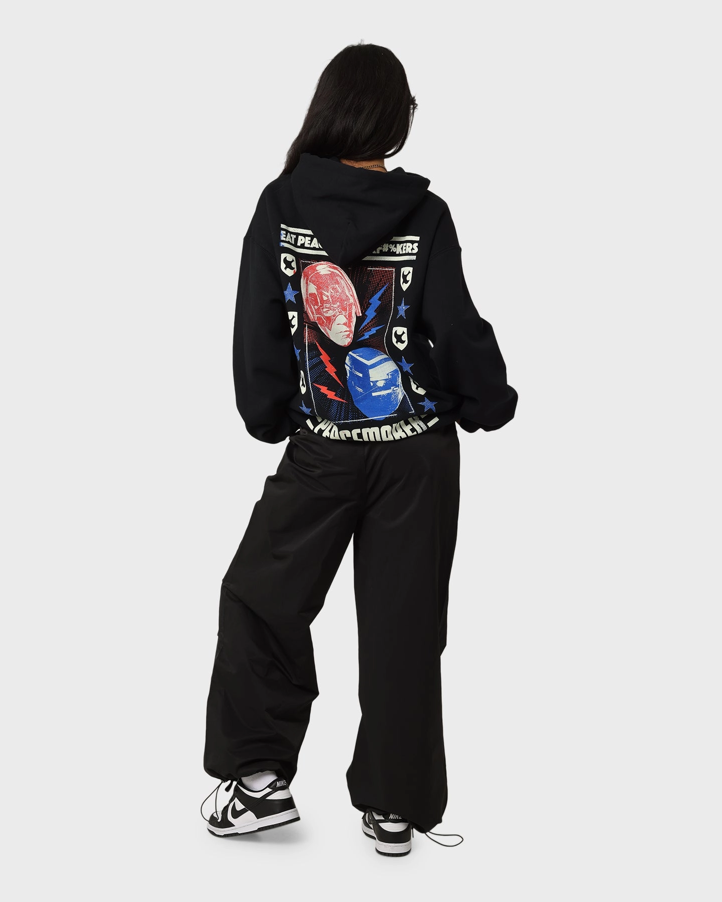 Listen Thermoregulating Insulation Goat Crew X Peacemaker Eat Peace MF Hoodie Black