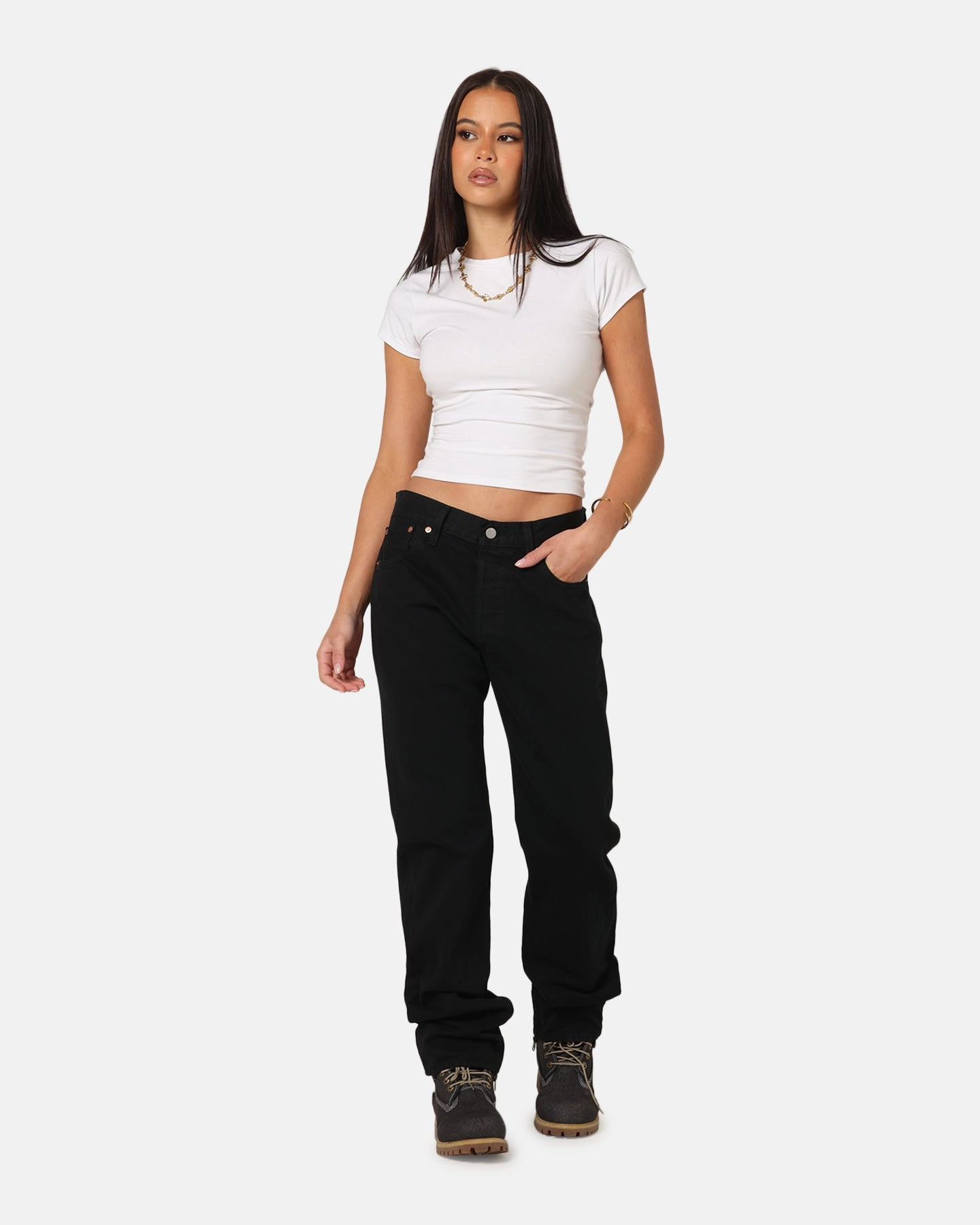 Levi Strauss And Co 501? Original Jeans Black Vintage Inspired Weave Relaxed Feel