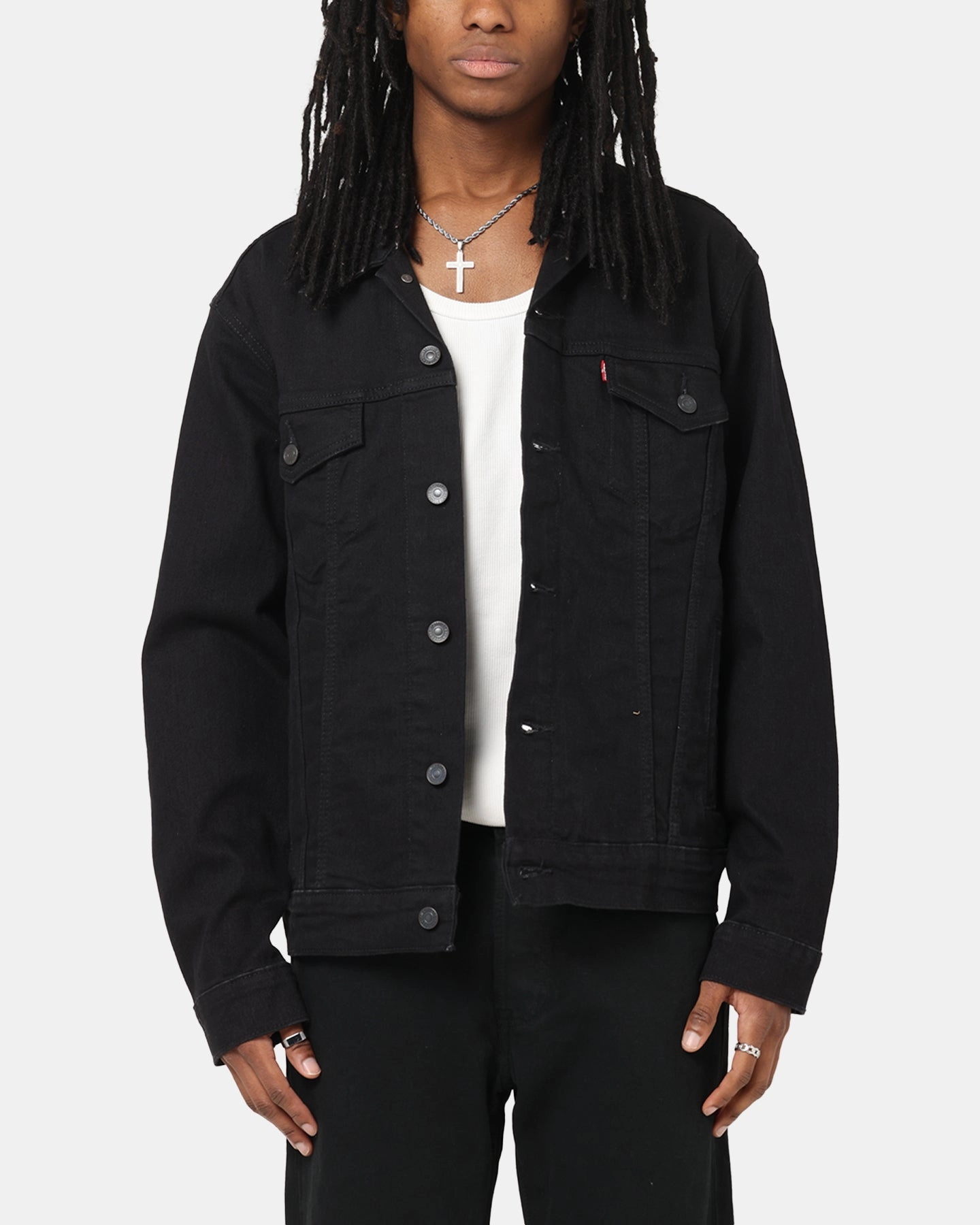 solo travel Levi Strauss And Co Denim Trucker Jacket Black