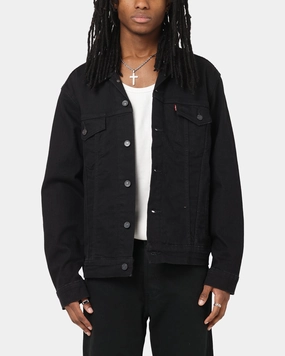 solo travel Levi Strauss And Co Denim Trucker Jacket Black