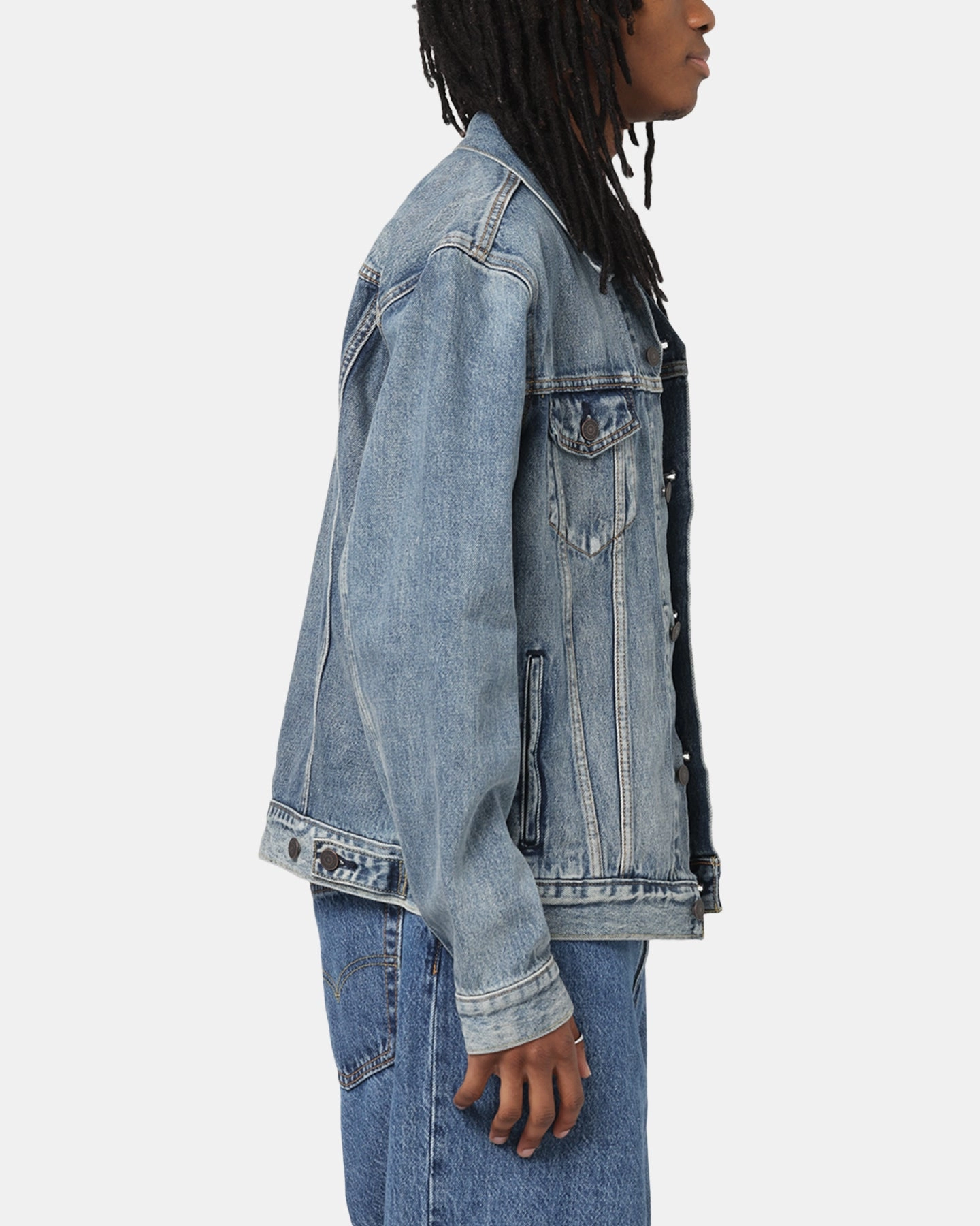 Levi Strauss And Co Denim Trucker Jacket Sky File windproof