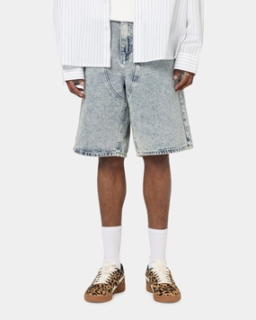XXIII Diamond Buckle Back Jorts Blue Stonewash Timeless Look