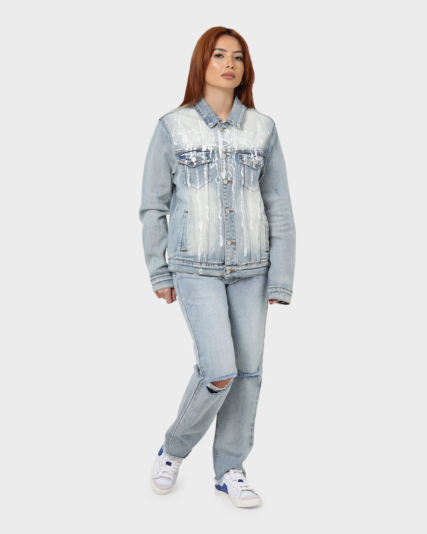 Lifted Anchors Manhattan Denim Jacket Blue suitable for solo travel Protective Comfort