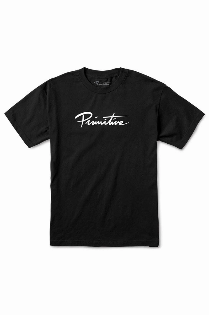 sporty and comfortable Primitive Nuevo Script Core Tee