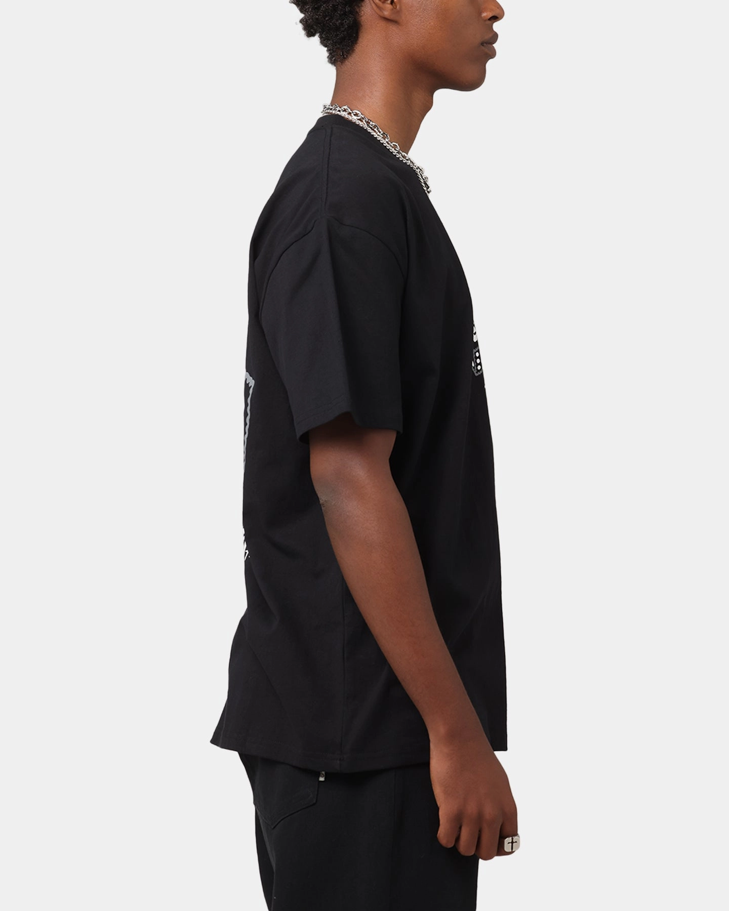 DropShoulderDesign Key Street Dice Vintage T-Shirt Black
