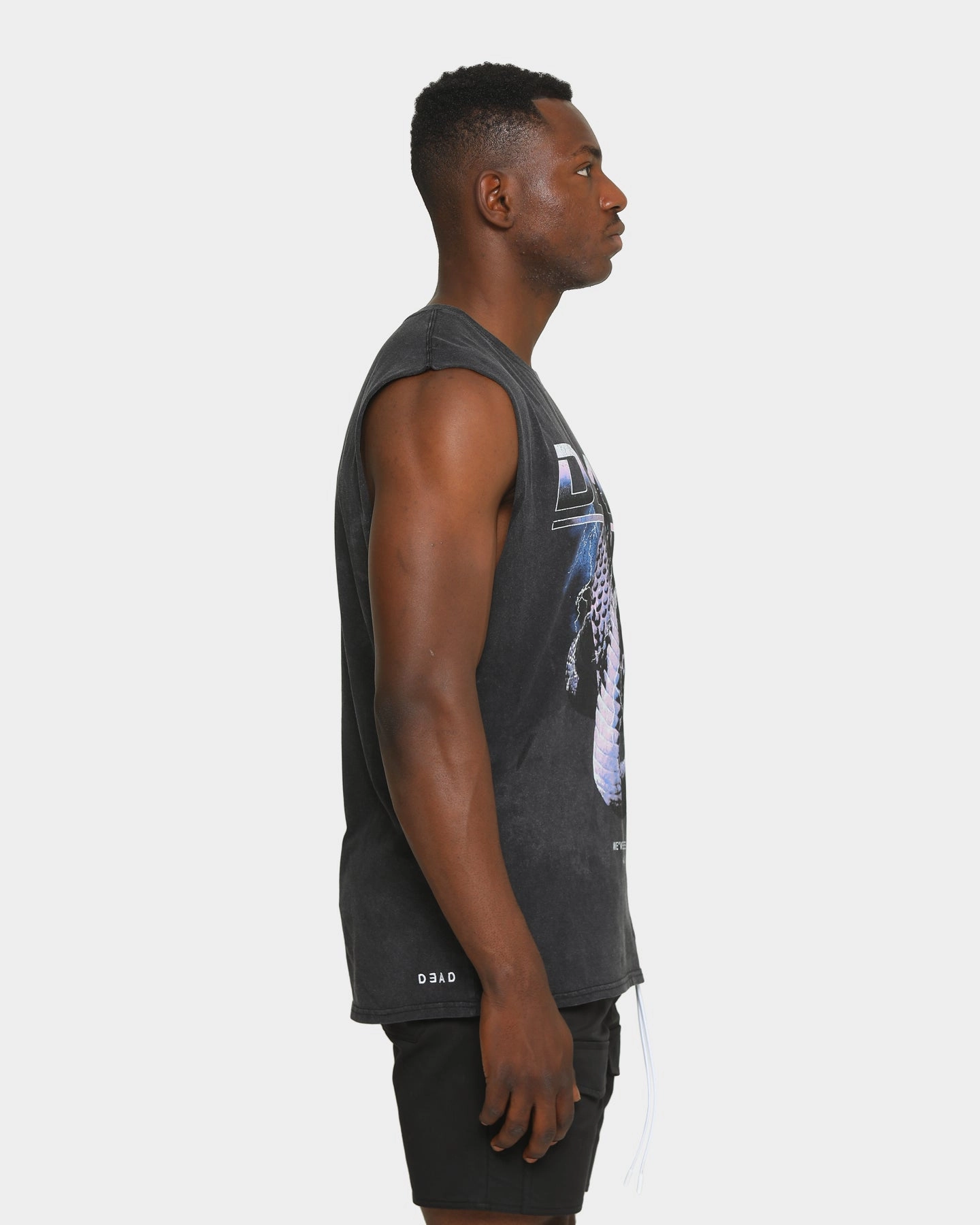 Dead Studios Men's Snake Pit Muscle Shirt Black slim fit