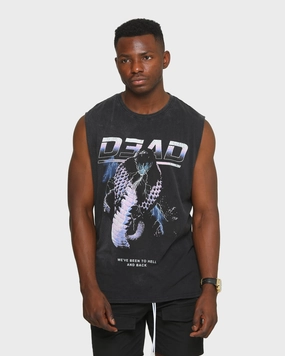 Cool Design Daily Outfit Style Dead Studios Men's Snake Pit Muscle Shirt Black