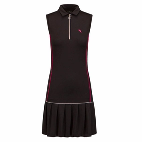boho vibe Chervo Jais Golf Dress Black - SS22 Women