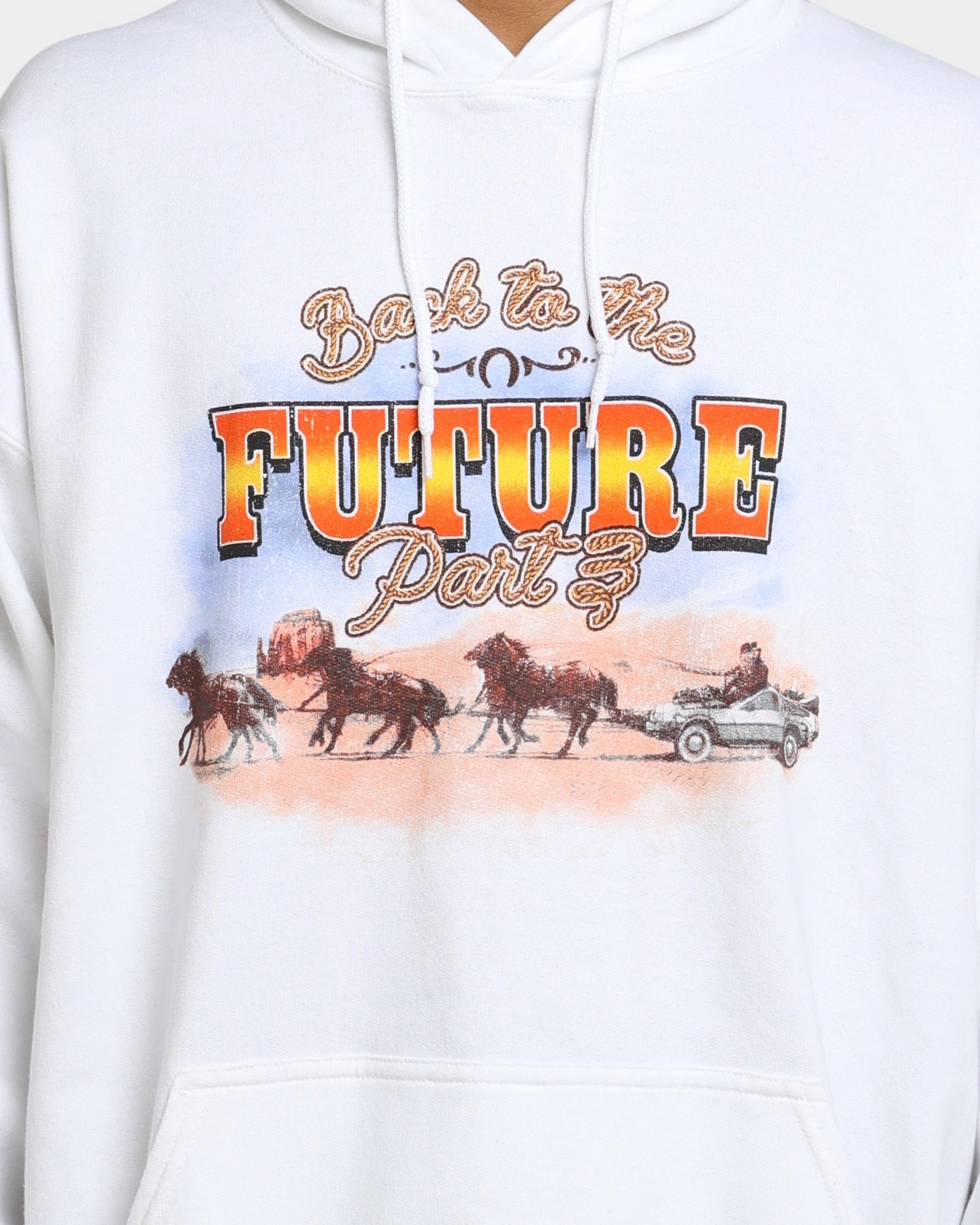Sense Modular Attachment Points American Thrift X Back To The Future Back To The Future 3 Hoodie White